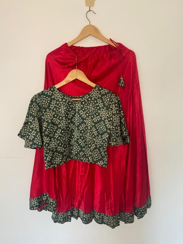 Girls ethnic in Mashru silk