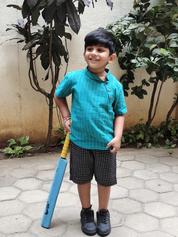 Green Kurta for boys