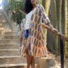 Cotton Shrug in Ajrakh block prints make a stylish summer wear