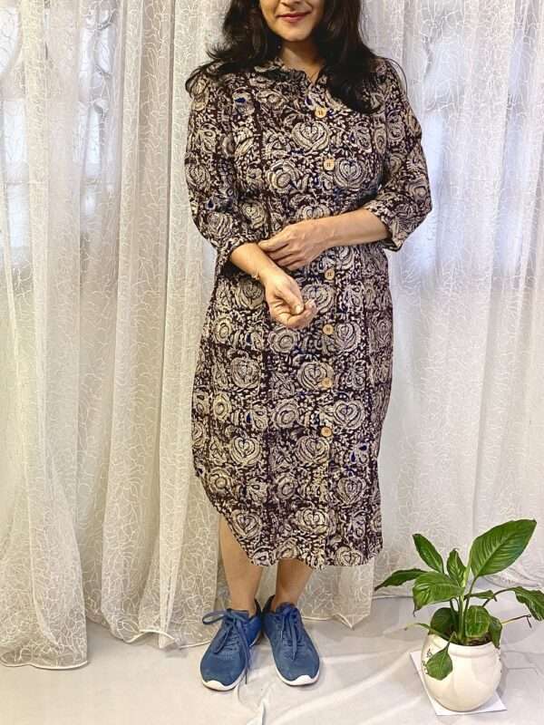 Kalamkari block printed dress